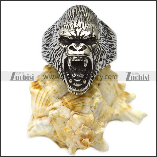 Stainless Steel Gorilla Ring r006563