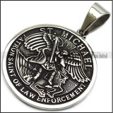 anti-silver ST. Michael patron saint of law enforcement pendant p008882
