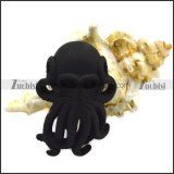 Darker Black Octopus Pendant p009518