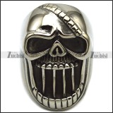 Gothic Biker Skull Rings in Stainless Steel as Beer Bottle Opener for Men r006872