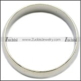 Shiny Stainless Steel Plain Band Ring r007004