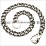 Stainless Steel Casting Jean Chain with Skull Clasp y000016