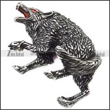 Solid Stainless Steel Wolf Accessory Decoration a000933