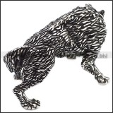 Solid Stainless Steel Wolf Accessory Decoration a000933