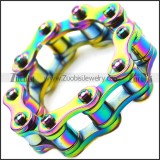 Colorful Stainless Steel Bike Chain Ring for Unisex r007568