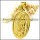 K Gold Plated Stainless Steel Virgin Mary Pendant p009715