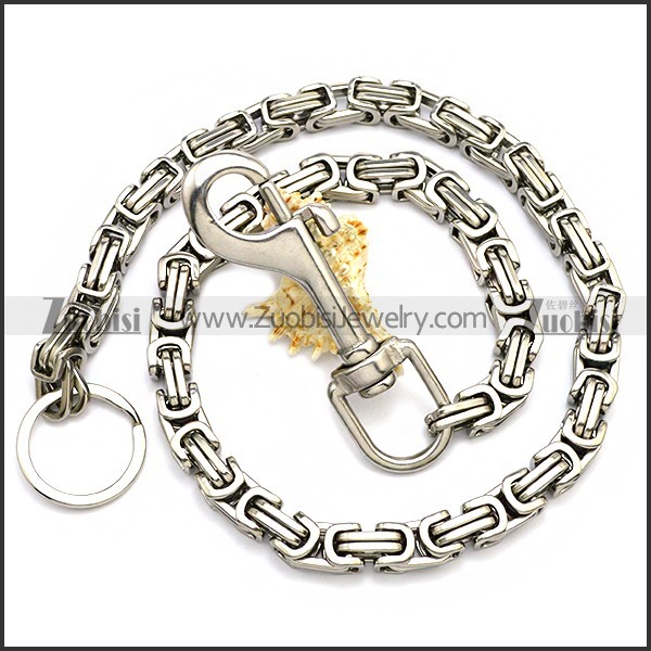 Customizable Stylish 10MM Big Byzantine Jean Pocket Chain for Men y000050