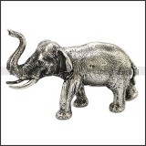 Big and Solid Elephant Statue in Stainless Steel a000997