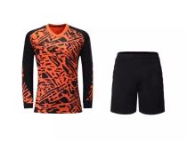 Adult Soccer Goalie Uniform Men Football Goalkeeper Long Sleeve Shirt+Long Pant Custom Name And Number