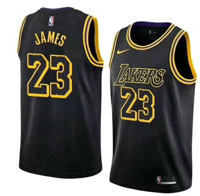 adult lakers basketball jersey black james 23