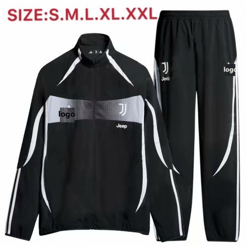2019 20 Adult Juventus Jacket Black Soccer Uniforms Football Kits