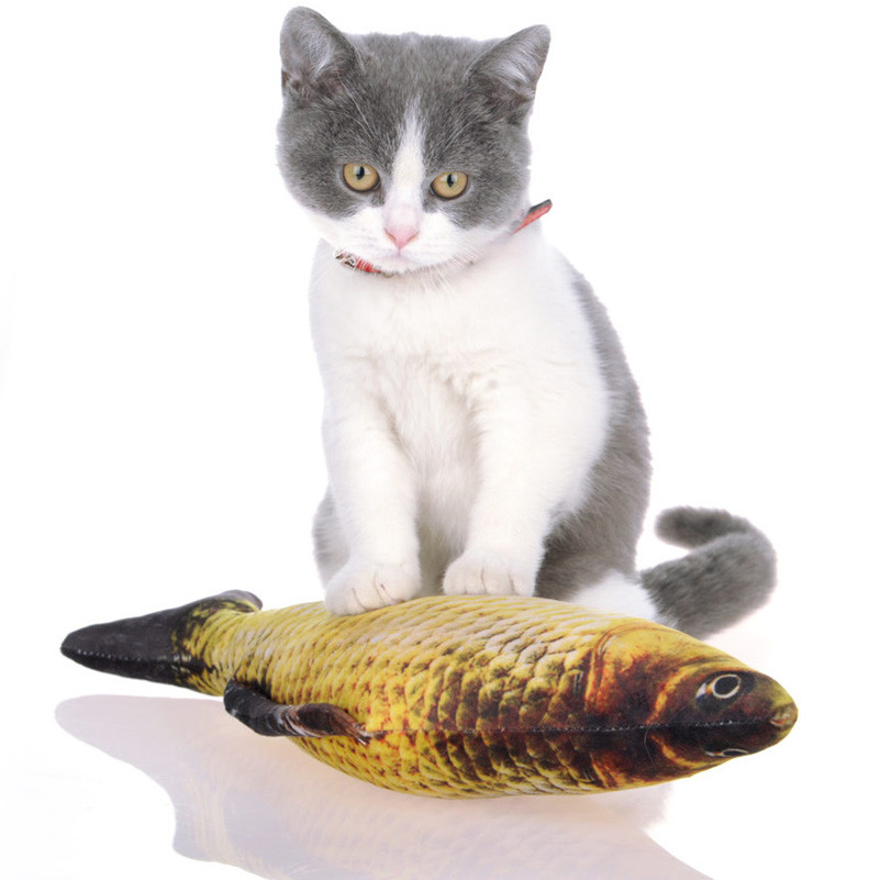 Us 9 Onebling 4 Size Cat Toys 3d Print Simulation Funny Fish