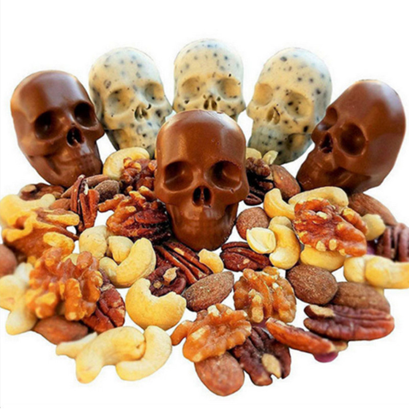 Us 11 3d Skull Silicone Ice Cube Mold Tray With 4 4 6cm 3d Ice