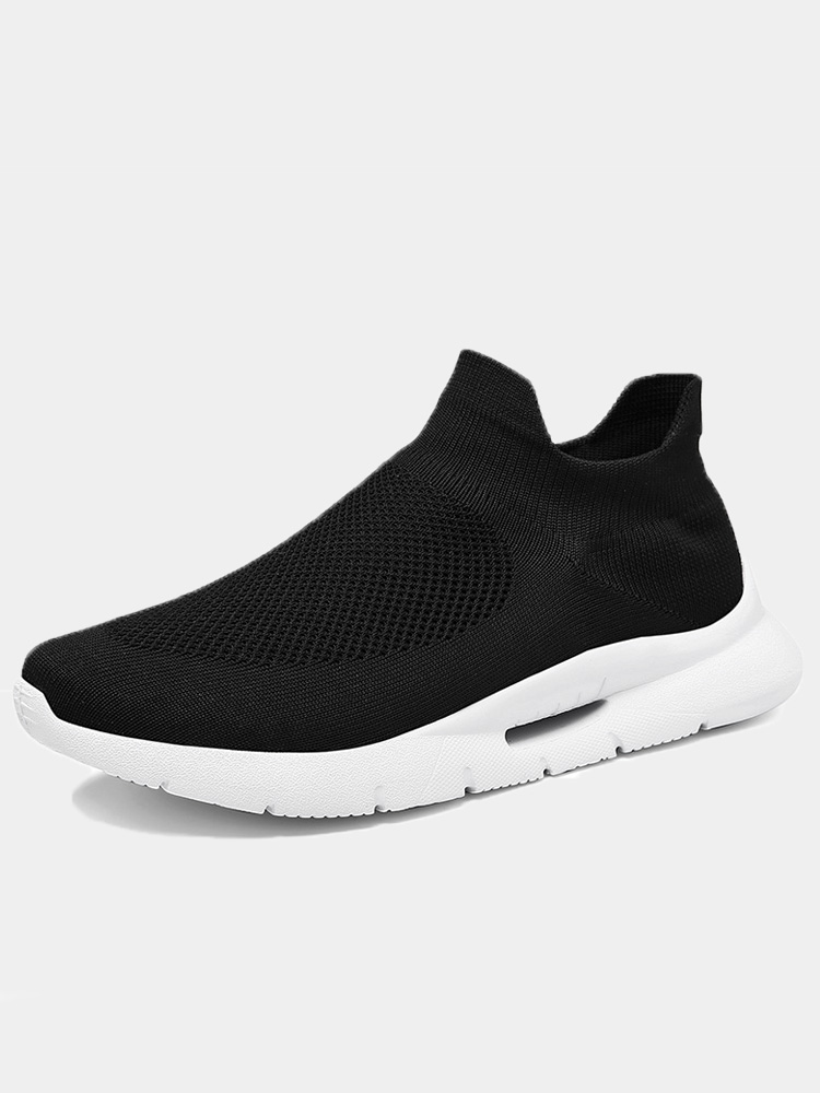 mesh slip on trainers
