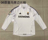 2006 Real Madrid home long sleeve Retro Jersey Thailand Quality