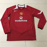 2005 Manchester United red Long sleeve Retro Jersey Thailand Quality