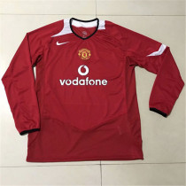 2005 Manchester United home Long sleeve Retro Jersey Thailand Quality