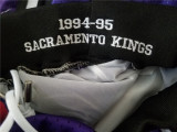  Sacramento Kings - 国王紫色阴阳贾思顿复古密绣拉链口袋球裤