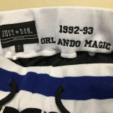 Orlando Magic 魔术队复古极品网眼密绣带口袋球裤 黑色条纹