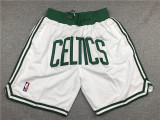 Boston Celtics 凯尔特人 JUST DON 白色 密绣 口袋球裤