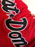 Chicago Bulls 公牛球裤JUST DON复古密绣球裤 红色