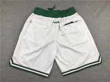 Boston Celtics 凯尔特人 JUST DON 白色 密绣 口袋球裤