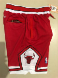 Chicago Bulls 公牛球裤JUST DON复古密绣球裤 红色