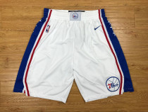  Philadelphia 76ers 17-18赛季 新款 76人 球裤 白色