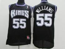 Sacramento Kings国王队 55号 威谦姆斯 黑色 极品网眼球衣