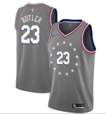  Philadelphia 76ers新款 76人（城市版） 23号 巴特勒 灰色 球迷版