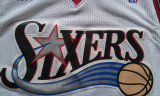 Philadelphia 76ers 76人队 3号 艾弗森 地球白 极品网眼球衣