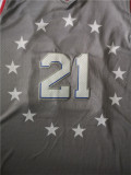 Philadelphia 76ers 19新款 76人队（城市版） 21号 恩比德 灰色