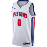 Detroit Pistons活塞队 0号 安德烈-德拉蒙德 白色