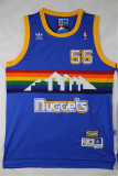 Denver Nuggets 掘金队 55号 穆托姆博 雪山蓝 极品网眼球衣