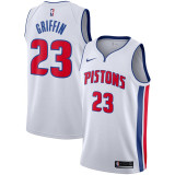 Detroit Pistons活塞队 23号 布雷克·格里芬 白色