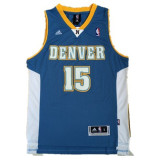 Denver Nuggets 掘金队 15号 安东尼 浅蓝色 复古极品网眼球衣