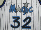 Orlando Magic魔术队 32号 奥尼尔 白条 极品网眼球裤