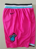 Miami Heat热火队季后赛奖励版球裤 粉红色