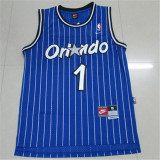 Orlando Magic魔术队 1号 哈达威 蓝色条纹 极品网眼球衣