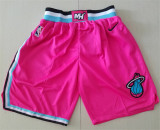 Miami Heat热火队季后赛奖励版球裤 粉红色
