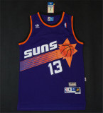  Phoenix Suns太阳队 13号 纳什NASH 紫色 复古极品网眼球衣