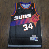 Phoenix Suns太阳队 34号 巴克利 黑色 极品网眼球衣