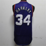 Phoenix Suns太阳队 34号 巴克利 紫色 极品网眼球衣