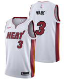 Miami Heat热火队 3号 德怀恩·韦德 白色