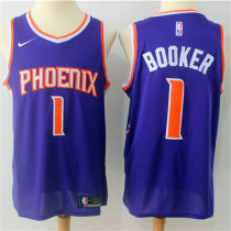 Phoenix Suns 17-18新赛季 太阳队 1号 布克 紫色