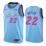 Miami Heat19-20新赛季 热火队（城市版）22号吉米·巴特勒 天蓝