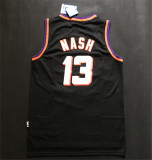 Phoenix Suns太阳队 13号 纳什NASH 黑色 复古极品网眼球衣