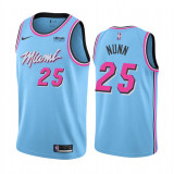 Miami Heat19-20新赛季 热火队（城市版）乔丹-米基 天蓝
