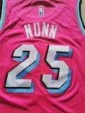 Miami Heat热火队（奖励版）25号 乔丹-米基 粉红色