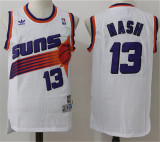 Phoenix Suns太阳队 13号 纳什NASH 白色 复古极品网眼球衣